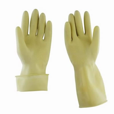 Unlined Household Latex Gloves(Natural color)