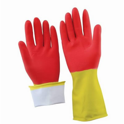 Bi-Colors Glove(Red-Yellow)