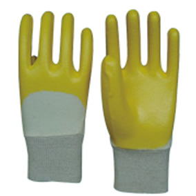 Yellow nitrile coated jersey